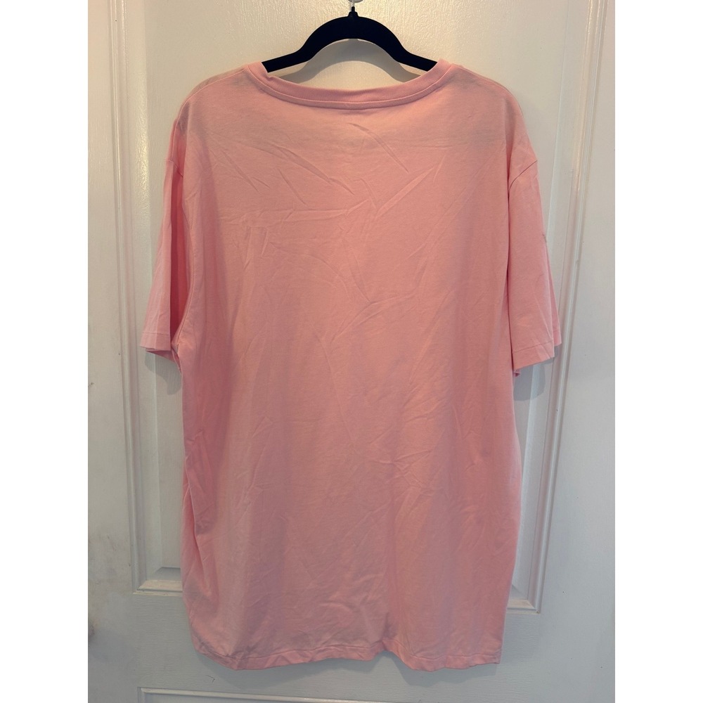Polo Ralph Lauren Mens V Neck T Shirt Large Pink Short Sleeve Pony NWT